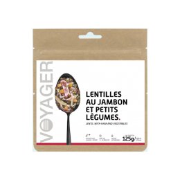 VOYAGER PASTO LIOFILIZZATO - LENTICCHIE AL PROSCIUTTO E PICCOLE VERDURE TU .