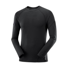 SALOMON T-shirt a maniche lunghe Cross Run uomo 2XL DEEP BLACK