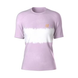 COMPRESSPORT T-SHIRT PERFORMANCE MANICHE CORTE DONNA M ORCHID/APRICOT