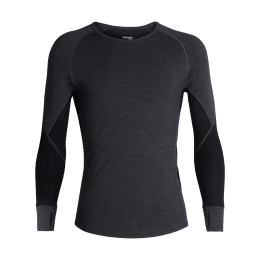 ICEBREAKER MAGLIA INTIMA MERINO 260 ZONE UOMO M JET HTHR/BLACK