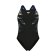 Costume intero donna grafico con schiena a V